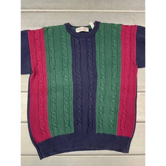 Vintage John Ashford Cable Knit Sweater Mens‎ Large - Picture 2 of 8